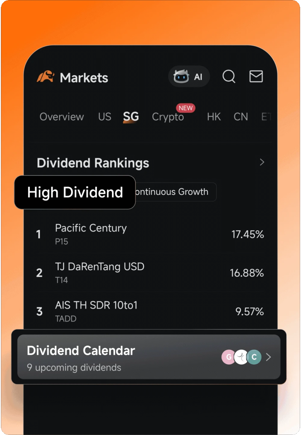 High Dividend Tools