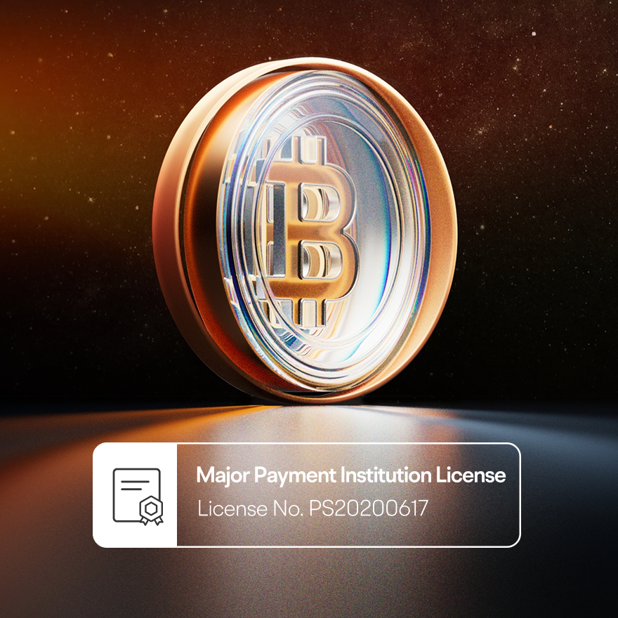Crypto Major Payment Institution License License No. PS20200617 - Moomoo Singapore