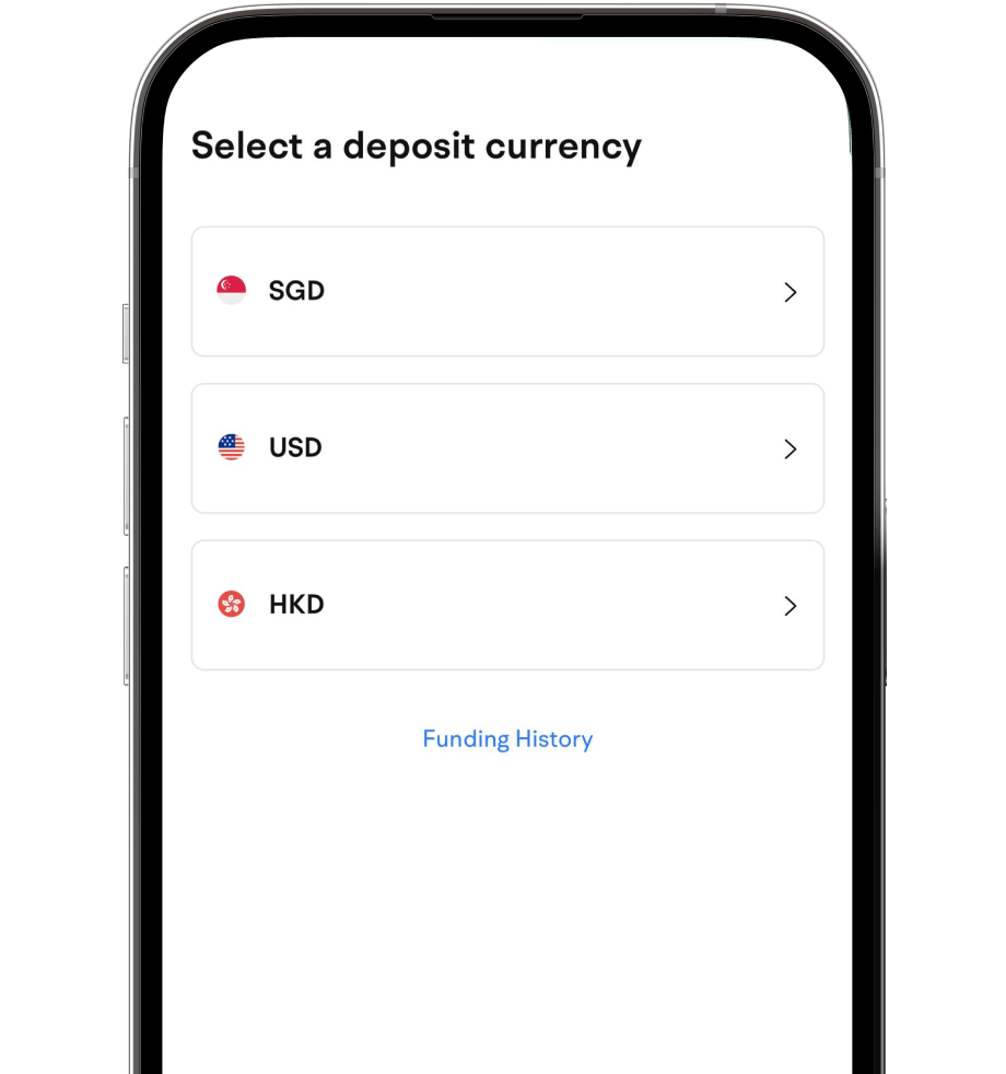 Step 2 Deposit Funds before trading etfs